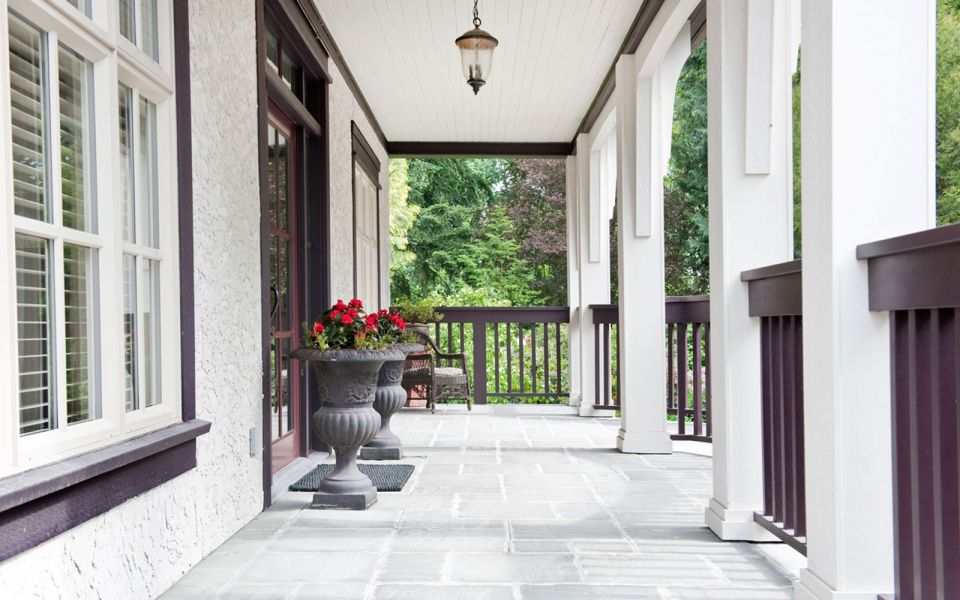 Front porch with beautiful detailing